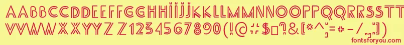 SS Adec2 0 main Font – Red Fonts on Yellow Background