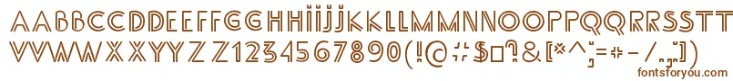 Шрифт SS Adec2 0 main – коричневые шрифты на белом фоне