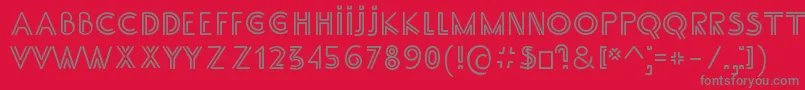 SS Adec2 0 main Font – Gray Fonts on Red Background