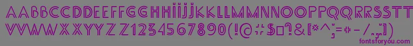Шрифт SS Adec2 0 main – фиолетовые шрифты на сером фоне