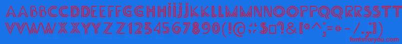 SS Adec2 0 main Font – Red Fonts on Blue Background