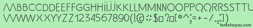 フォントSS Adec2 0 text – 緑の背景に黒い文字