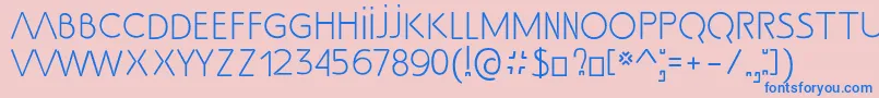 SS Adec2 0 text Font – Blue Fonts on Pink Background