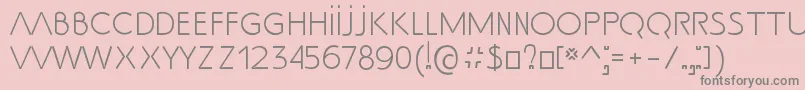 SS Adec2 0 text Font – Gray Fonts on Pink Background