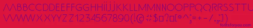 SS Adec2 0 text Font – Purple Fonts on Red Background