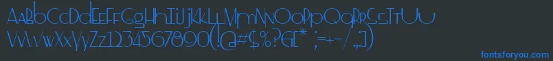 ss drebeden Font – Blue Fonts on Black Background
