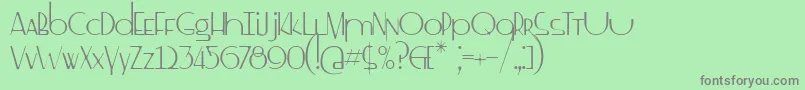 ss drebeden Font – Gray Fonts on Green Background