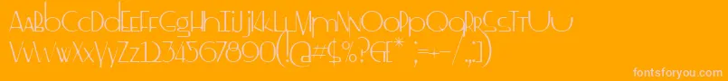 ss drebeden Font – Pink Fonts on Orange Background