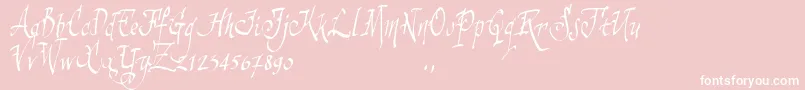 SSAMTRIAL Font – White Fonts on Pink Background