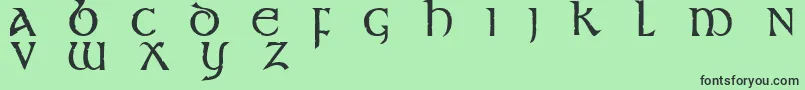 フォントst       – 緑の背景に黒い文字