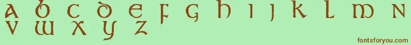 st       Font – Brown Fonts on Green Background