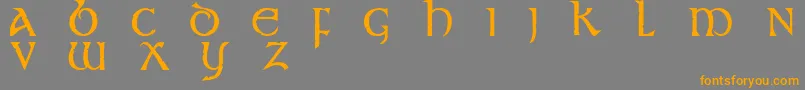 st       Font – Orange Fonts on Gray Background