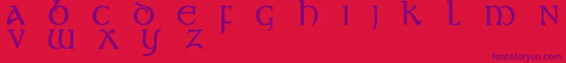 st       Font – Purple Fonts on Red Background