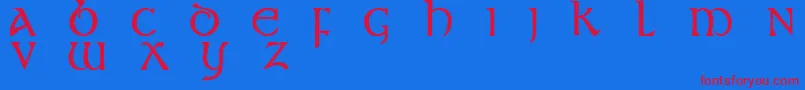 st       Font – Red Fonts on Blue Background