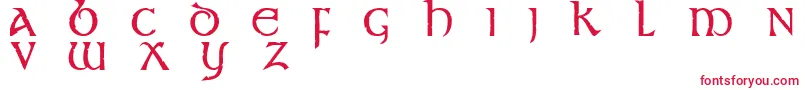 st       Font – Red Fonts on White Background