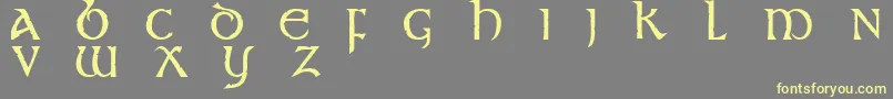 st       Font – Yellow Fonts on Gray Background