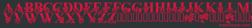 LmsAmericaLsf Font – Red Fonts on Black Background