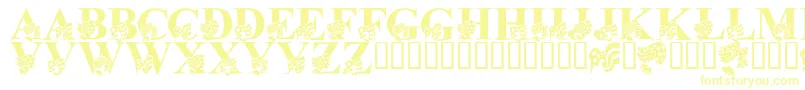 LmsAmericaLsf Font – Yellow Fonts on White Background