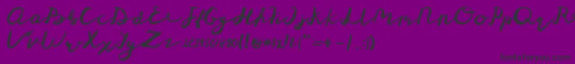 St Maknyus Font – Black Fonts on Purple Background