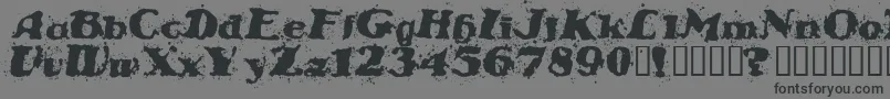 STABN   -Schriftart – Schwarze Schriften auf grauem Hintergrund