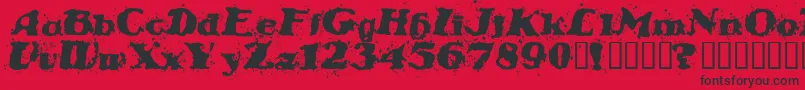 fuente STABN    – Fuentes Negras Sobre Fondo Rojo