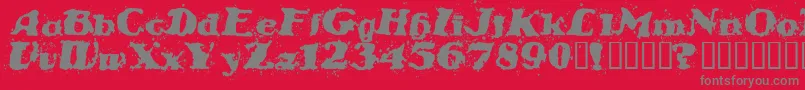 STABN    Font – Gray Fonts on Red Background