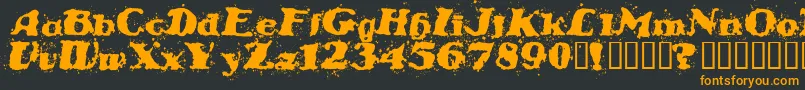 STABN    Font – Orange Fonts on Black Background