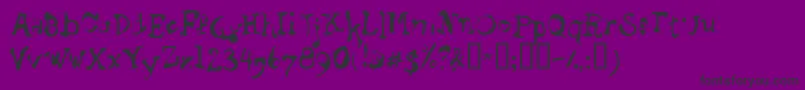 Police STAGB    – polices noires sur fond violet
