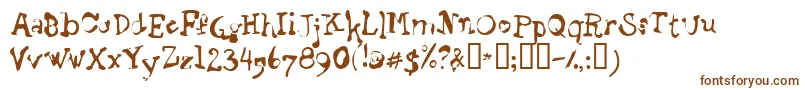 STAGB    Font – Brown Fonts on White Background