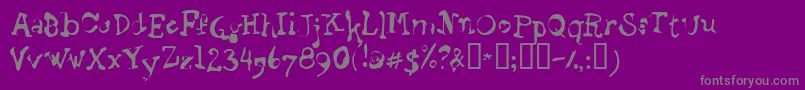 STAGB    Font – Gray Fonts on Purple Background