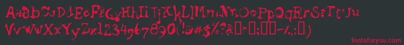 STAGB    Font – Red Fonts on Black Background