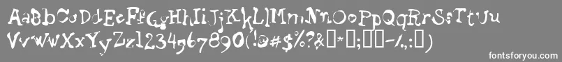 STAGB    Font – White Fonts on Gray Background