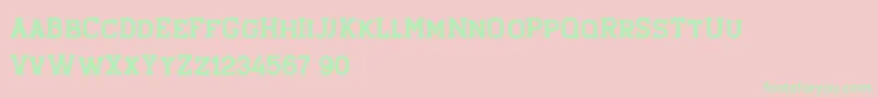 Staincool Base Font – Green Fonts on Pink Background