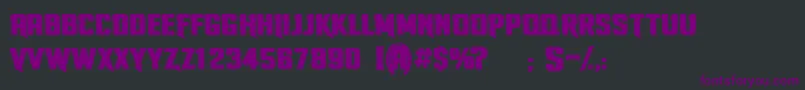 Stallions   personnal use ONLY Font – Purple Fonts on Black Background