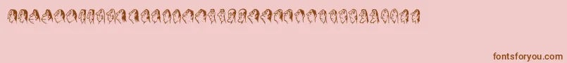 Stam Font – Brown Fonts on Pink Background