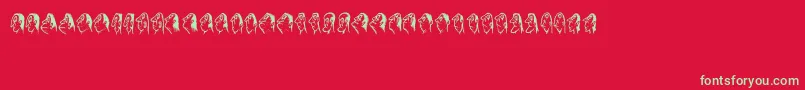 fuente Stam – Fuentes Verdes Sobre Fondo Rojo