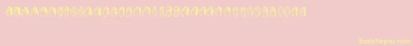 Stam Font – Yellow Fonts on Pink Background
