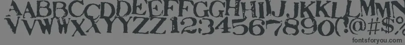 Шрифт STAMAJ   – чёрные шрифты на сером фоне
