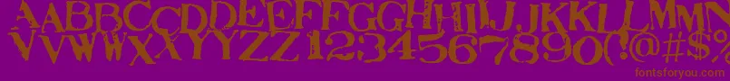 STAMAJ   Font – Brown Fonts on Purple Background