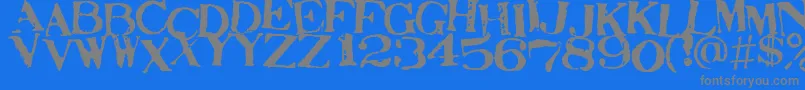 STAMAJ   Font – Gray Fonts on Blue Background