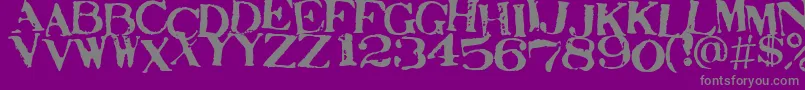 STAMAJ   Font – Gray Fonts on Purple Background
