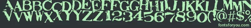 STAMAJ   Font – Green Fonts on Black Background