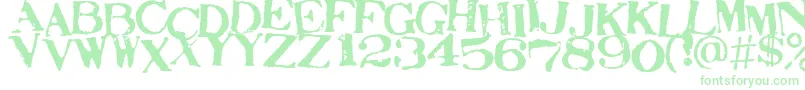STAMAJ  -fontti – vihreät fontit valkoisella taustalla
