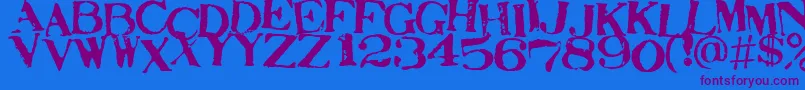 STAMAJ  -fontti – violetit fontit sinisellä taustalla