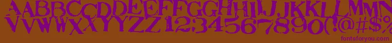 STAMAJ   Font – Purple Fonts on Brown Background