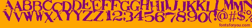 STAMAJ   Font – Purple Fonts on Orange Background