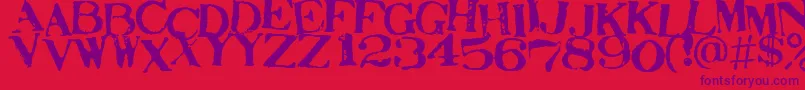 STAMAJ   Font – Purple Fonts on Red Background