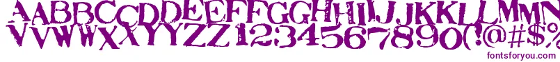 STAMAJ  -fontti – violetit fontit valkoisella taustalla