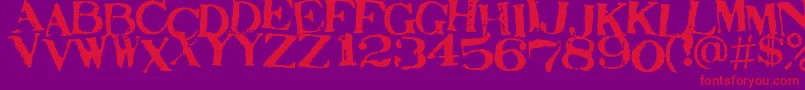 STAMAJ   Font – Red Fonts on Purple Background