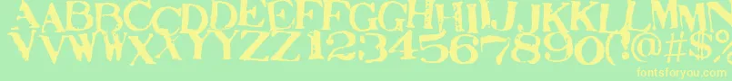 STAMAJ   Font – Yellow Fonts on Green Background